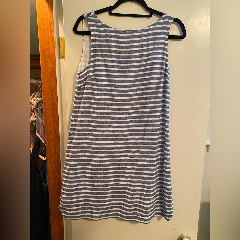 Linen striped dress!